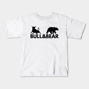 The Bull & Bear Artwork 3 (Black) Kids T-Shirt